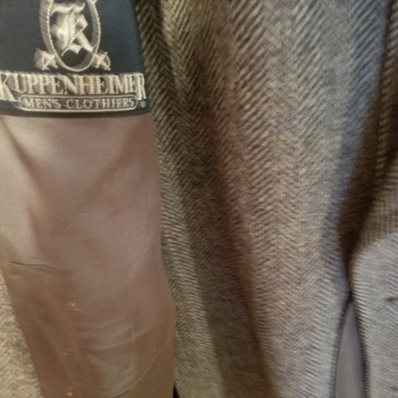 Men Pure Wool 32" Length Dress Coat - Picture 8 of 8